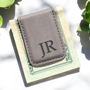 Fermasoldi, similpelle, regalo per sposo, fermasoldi personalizzato, regalo minimalista, fermasoldi per uomo, fermasoldi personalizzato