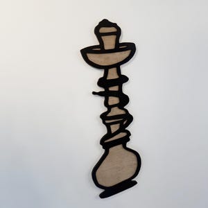 Shisha Wall Decor - Moderne Shisha Lounge Art |  Holzschild | Shisha Bar Dekor | Smoke Lounge Ästhetik