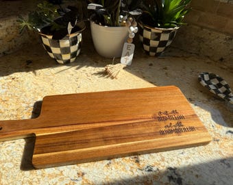 Personalized Ramadan Cutting Board | Engraved Islamic Kitchen Decor | Custom Eid Gift | Unique Muslim Home Decor | Ramadan Iftar Board