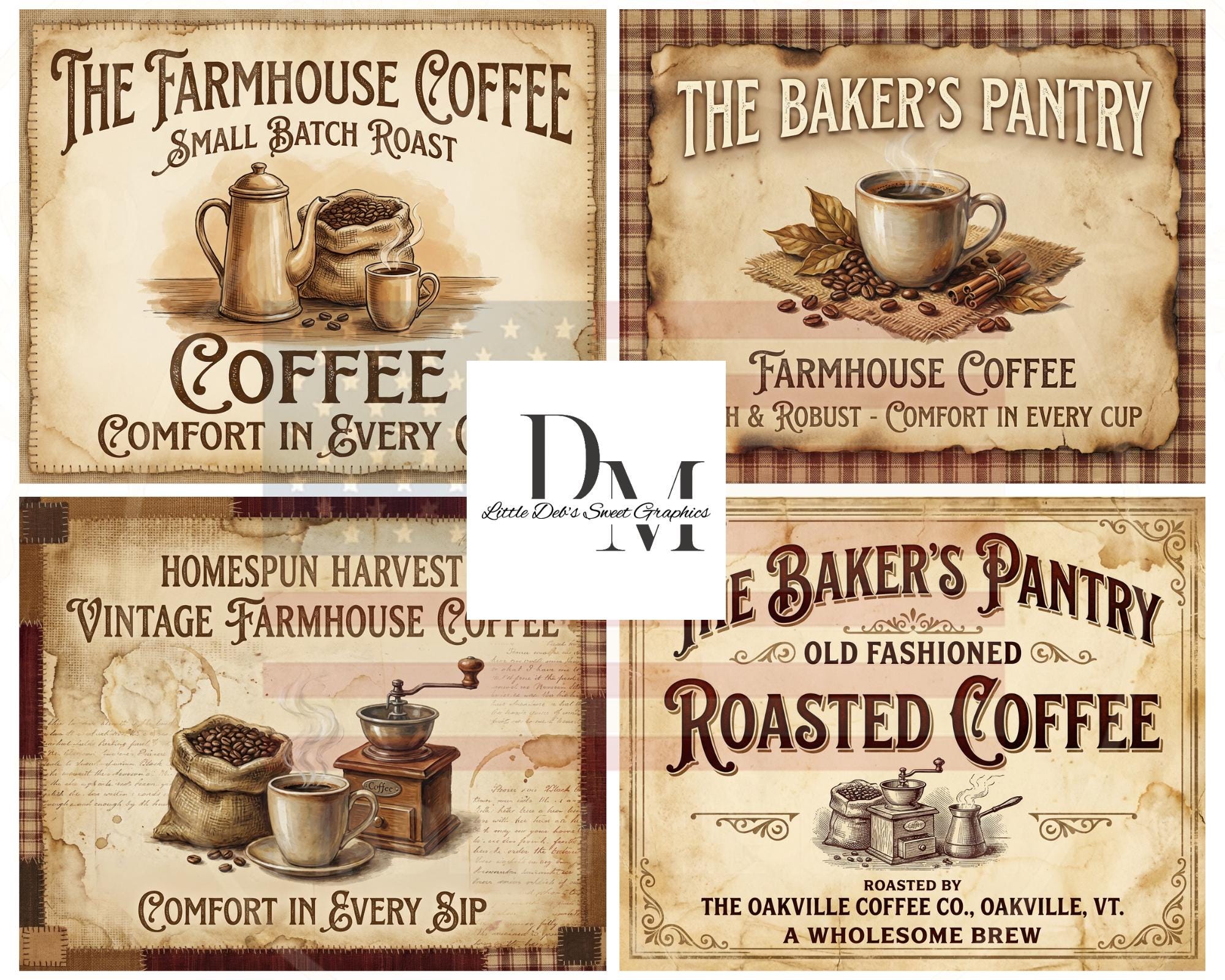 Rustic coffee tin