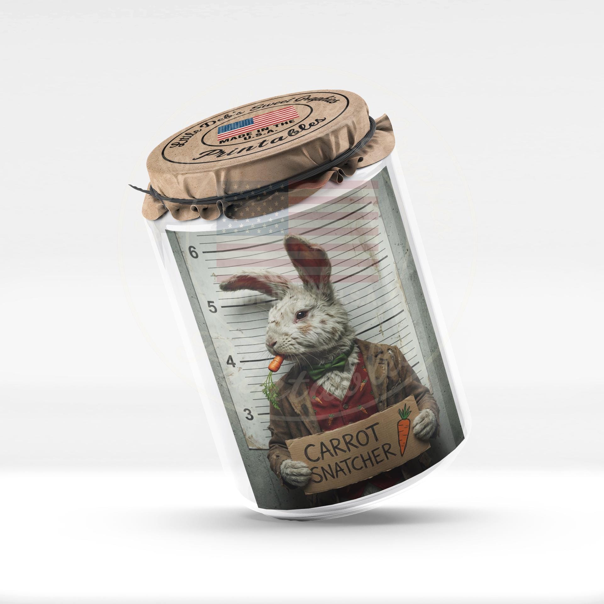 Drunk Looking Easter Bunny in Jail - Most Wanted Poster - Reward