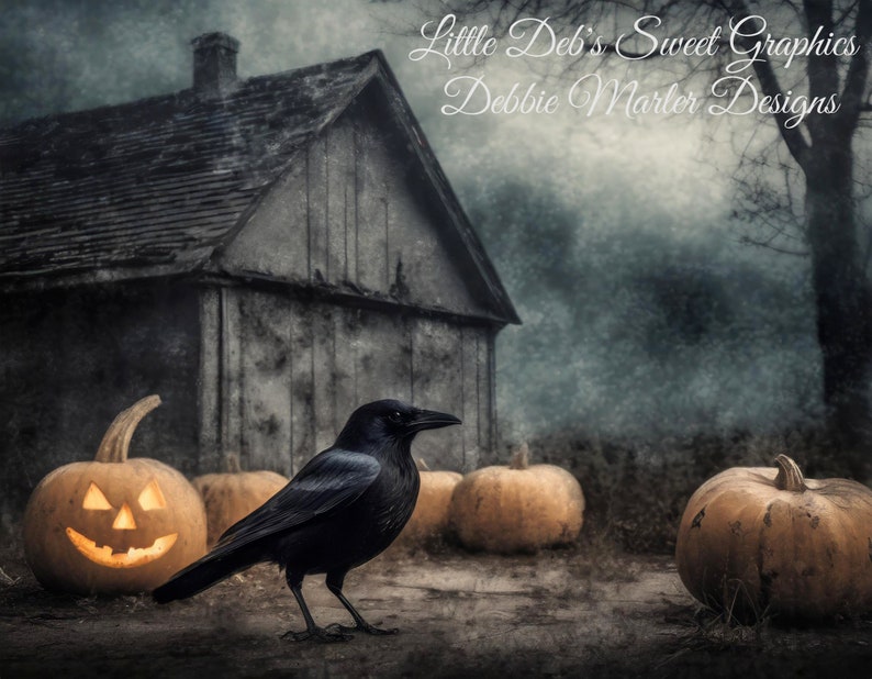 Sign 90 Fall Halloween Autumn Pumpkins Barn Barnwood Canvas Print ...