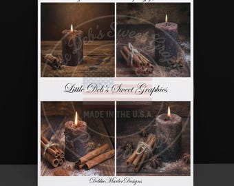 Primitive Grubby Candle Printable: Tier Tray Signs (Digital Download)