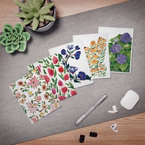 Cartões de felicitações florais