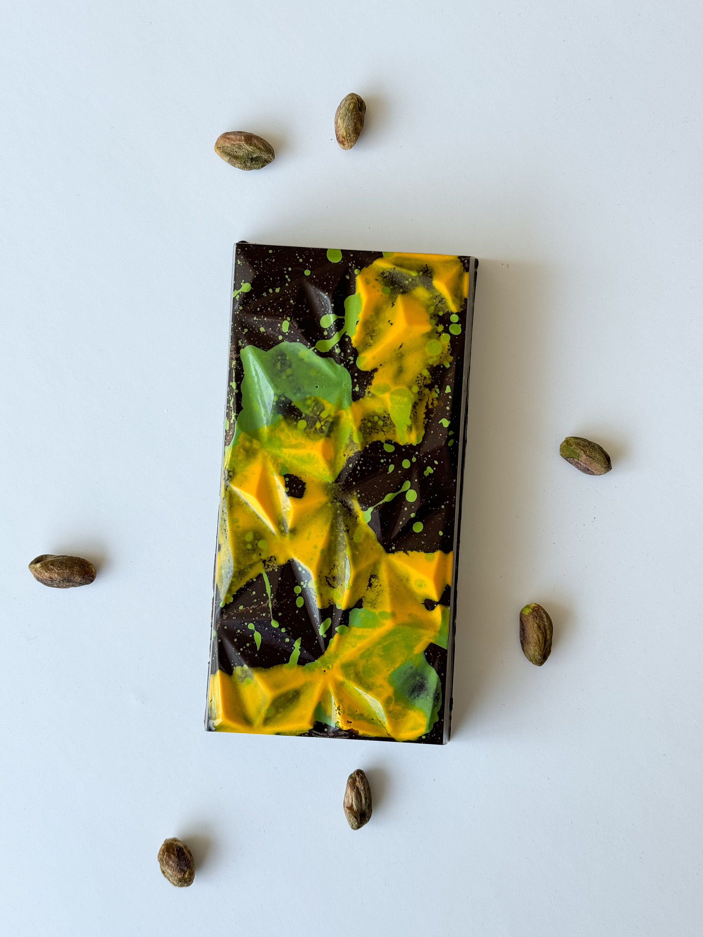 Pistachio Kataifi Chocolate Bar Dubai Inspired Extra Thick Viral Dubai