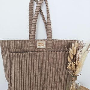 Sacs cabas velours Personnalisable