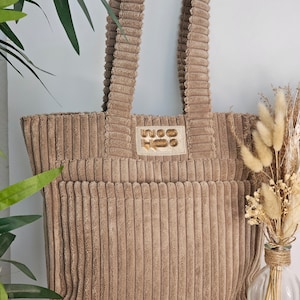 Sacs cabas velours Personnalisable
