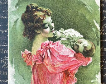 Advertising Ladies Notebook Pocket Calendar Mother and Child Dr Pierce Salve Quack Medicine 1900