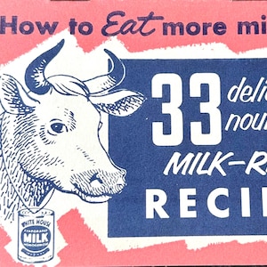 Advertising Recipe Booklet White House Evaporated Milk A & P Store 1950