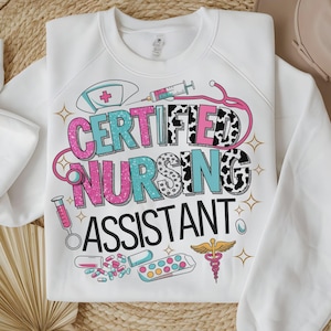 Certified Nursing Assistant PNG | CNA Sublimation Design | Nurse Life Digital Download | Medical Staff Appreciation | Nurse life PNG
