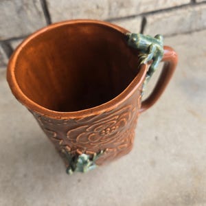 Large Floral Lizard/Frog Mug image 10