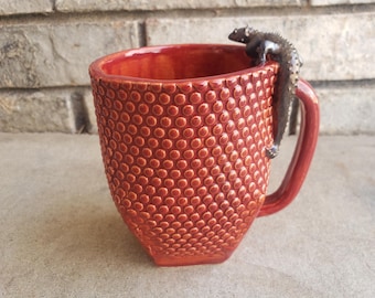 Pokadot Brown Lizard Mug