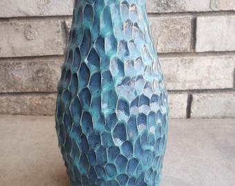 Water textured vase