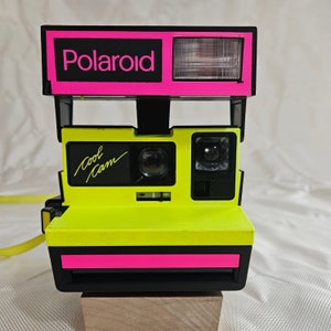 RARE - Polaroid 600 Cool Cam Neon Yellow and Pink - Instant Camera