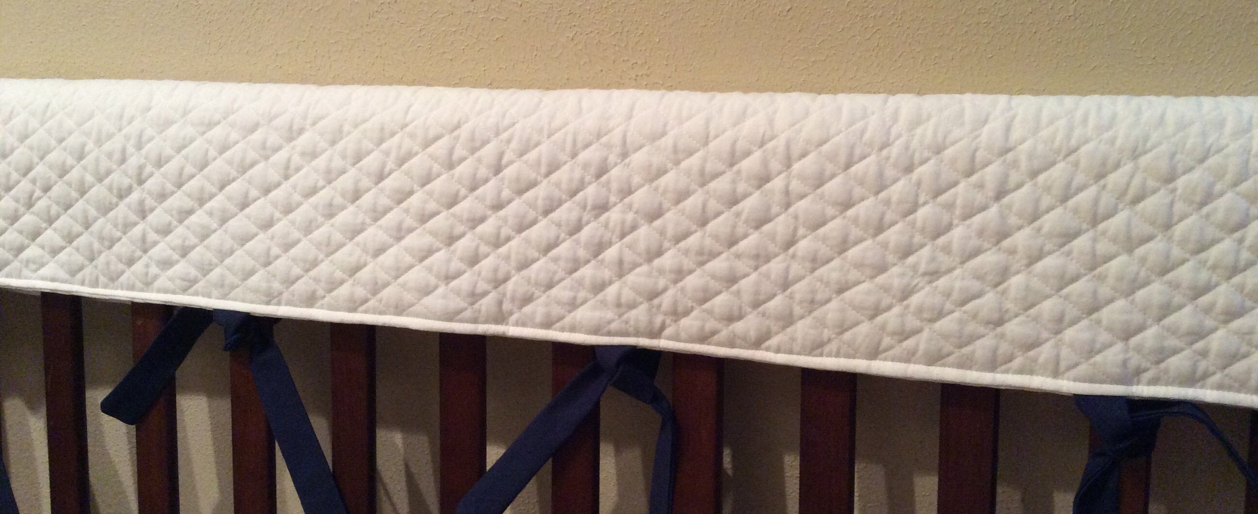Crib Rail Cover Plain No Design White Other Colors Etsy New Zealand