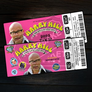 Harry Hill Ticket New Bits & Greatest Hits Tour | Personalisierte Live Stand Up Comedy Show Geschenk offenbaren | Benutzerdefinierte Andenken | Herunterladen