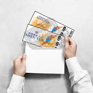 Printable Shen Yun Ticket 2025 World Tour Personalized Gift Reveal Show