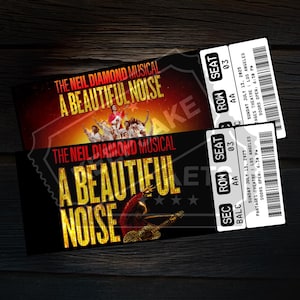 Peut inclure: Deux billets pour la comédie musicale de Neil Diamond "A Beautiful Noise" au Pantages Theatre de Los Angeles le dimanche 13 juillet 2025. Les billets sont pour des sièges dans la section balcon, rangée AA, sièges 03.