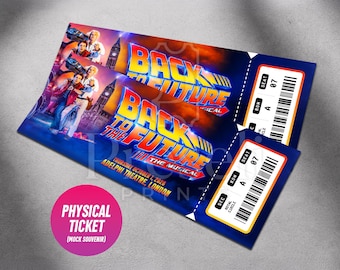 Back To The Future Musical Ticket | Personalized Theatre Souvenir Keepsake (Physical Ticket)