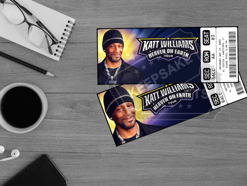 Printable Katt Williams Ticket Heaven on Earth Tour 2025 Personalized