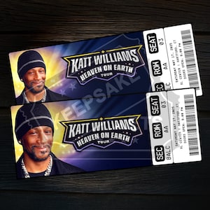 Druckbare Katt Williams Ticket Heaven On Earth Tour 2025 | Personalisierte Live Comedy Show Geschenk offenbaren | Benutzerdefinierte Andenken | Sofort Download