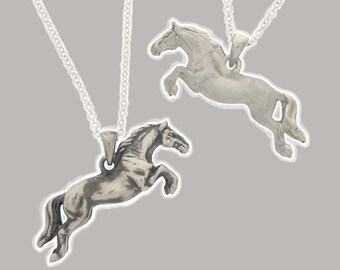 3D Jumping Horse Pendant