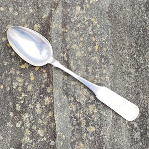 1835-50 Coin Silver Tablespoon by Charles Brewer of Middletown, Connecticut