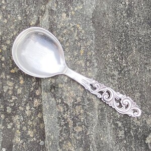 Large Brodrene Mylius Tele Pattern Serving Spoon 830 Silver