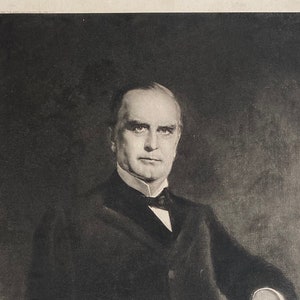 1901 Etching of President William McKinley