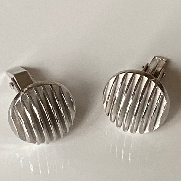 Sterling Silver Midcentury Cufflinks by Dolan Bullock