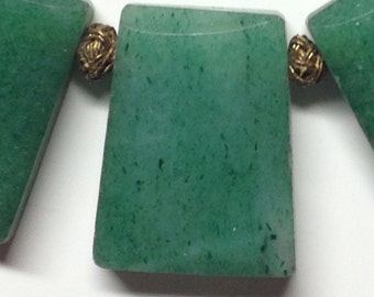 Antique Aventurine Beads for Necklace - For Restringing