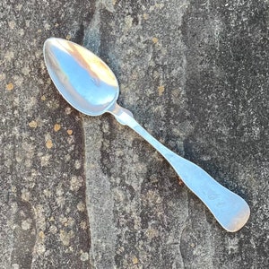 1847-50 Josiah B Greene Coin Silver Tablespoon Leesburg, VA