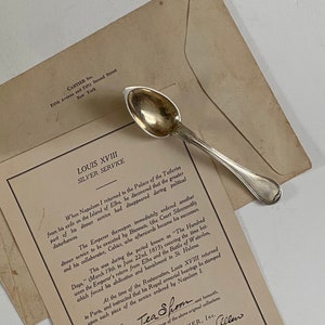 Cucharadita de Napoleón y Luis XVIII por Biennais y Cahier