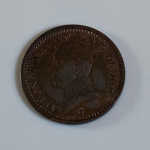 1912 Spain Alfonso III 2 Centimos VF KM732