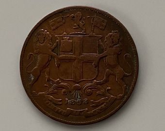 1838年 東インド会社 1/4 アンナ KM446.2 - Etsy 日本