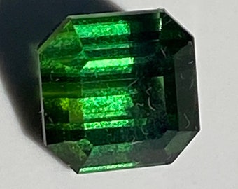 4.82 Ct Emerald Cut Green Tourmaline