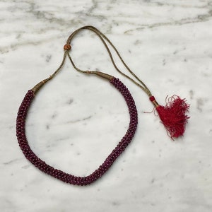 Indian Red Garnet Necklace