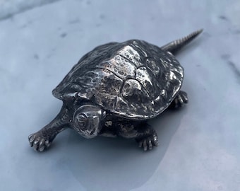 Sterling Silver Novelty Figure of a Japanese Turtle (157 G) - Etsy