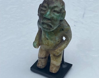 Antique Jadeite Carved Standing Figure