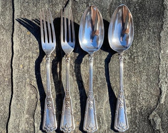 Sterling Silver French Forks and Spoons by Emile Puiforcat (336 grams)