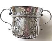 1716 George I London Britannia Silver Porringer or Caudle Cup