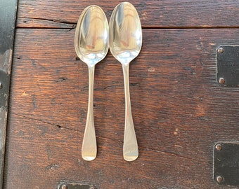 1710 Lawrence Coles Britannia Silver Tablespoon Pair