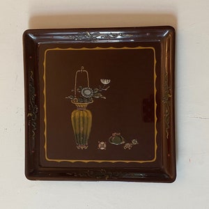 Japanese Raden Lacquerware Small Tray