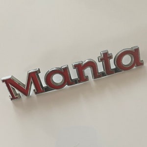 Vintage Aluminum Manta Car Trim