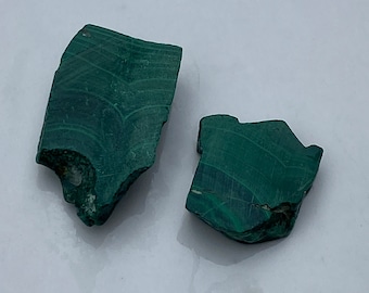 Small Malachite Parcel Block / Slab Cutting Carving Rough (~27 grams)