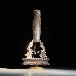 Chinese Sterling Silver Vase by Hung Chong of Shanghai