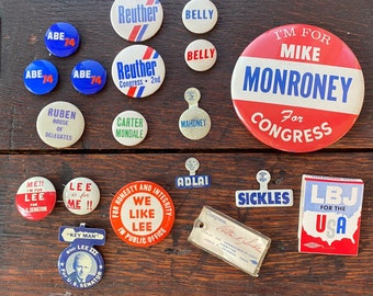 Assorted Political Buttons - Choose One or More