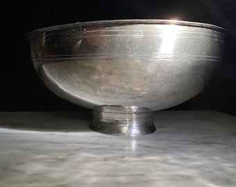 1880 Silver Bowl with Tbilisi Georgia Marks Assayed in Moscow - 84 Silver
