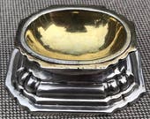 1710 Johann Ulrich Jebenz Trencher Salt Augsburg, Germany Parcel Gilt Sterling Silver