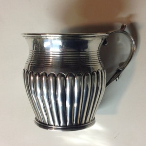 George III 1817 London Gilded Sterling Silver Cup or Mug by Samuel Knight